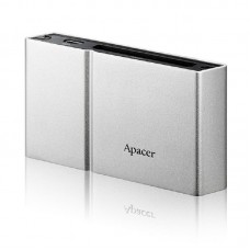 Apacer AM404 External USB2.0 Card Reader - Silver - USB2.0